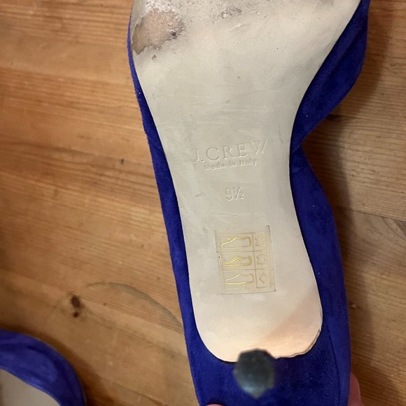 J Crew D'Orsay Suede Pump Size 9.5 - Picture 4 of 5